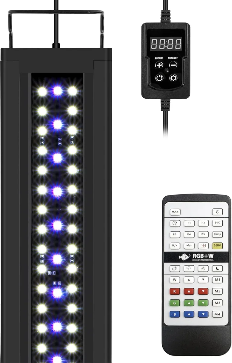 NICREW RGB+W 24/7 LED Aquarium Light product photo