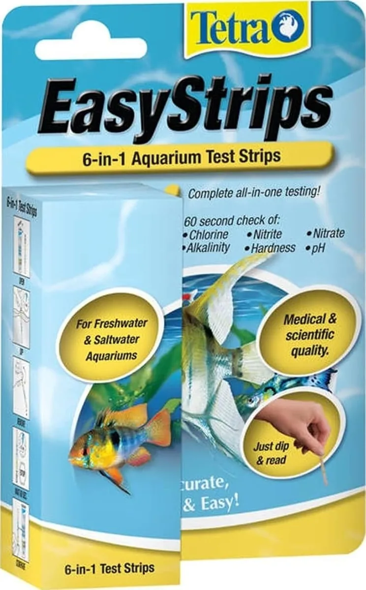Tetra EasyStrips 6-in-1 aquarium test kit