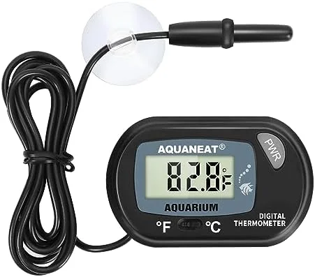 AQUANEAT Digital Aquarium Thermometer with LCD and probe