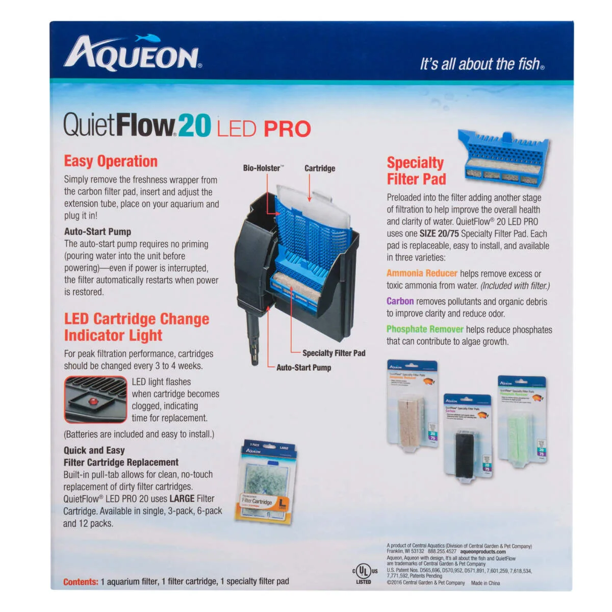 Aqueon QuietFlow 20 LED PRO product image