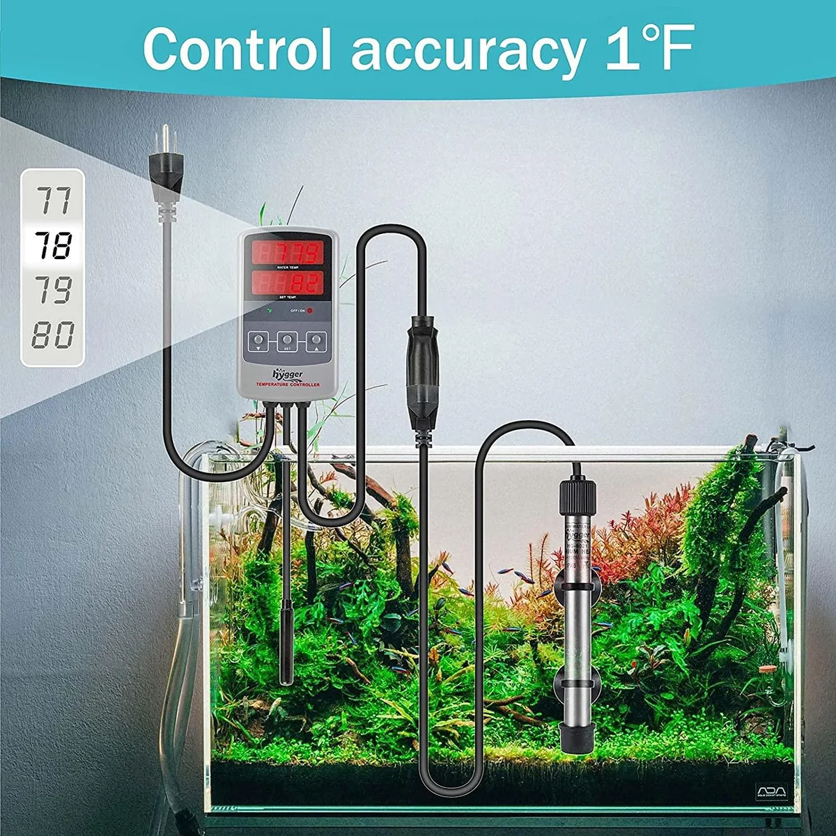 Hygger 200W Digital Aquarium Heater product image